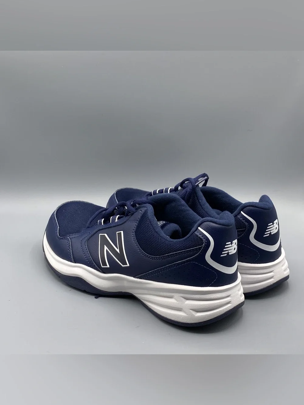 New Balance Mens Pigment/White 411 Athletic Walking Sneakers​